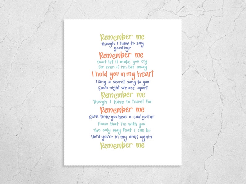 remember me coco lyrics remember me coco lyrics