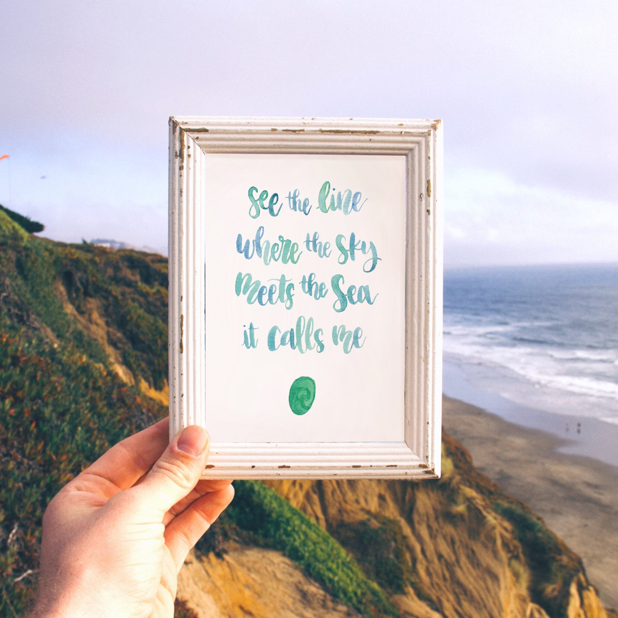Moana Watercolor Print Moana Song Lyrics How Far I'll Etsy