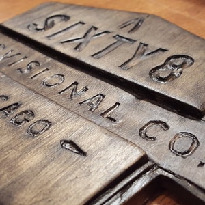 Rustic Hand Made Wood Carving - Business Logo/Company Sign/Wall Hanging - Made with traditional woodcarving tools