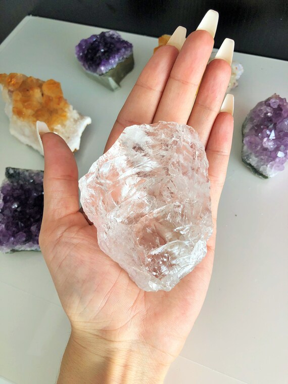 Clear Quartz Crystal HUGE Raw Stones. Healing Crystals Etsy