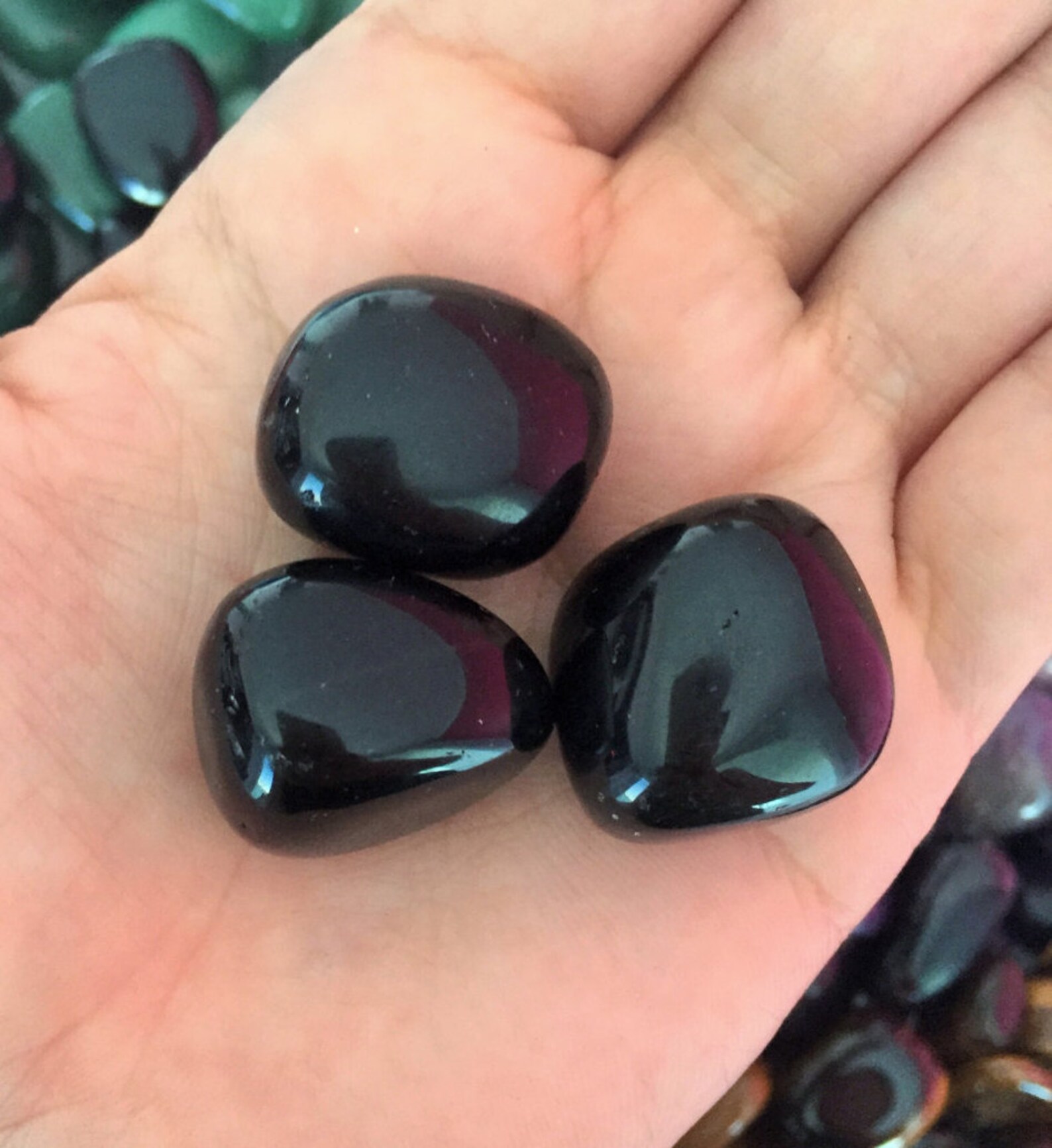 Black Obsidian Crystals for Protection Amulet Healing Etsy