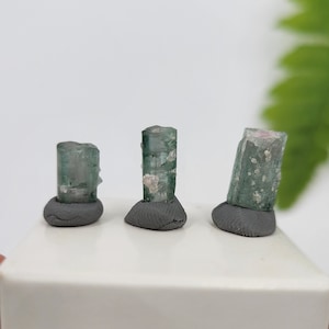 Blue Tourmaline with Pink Core Rod Set. 100% Natural Fomation. &quot;Cotton Candy&quot; Tourmaline. Afghanistan.