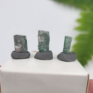 Blue Tourmaline with Pink Core Rod Set. 100% Natural Fomation. &quot;Cotton Candy&quot; Tourmaline. Afghanistan.