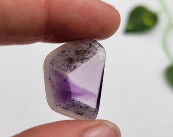 Losa de amatista trapiche pulida: piedra de cuarzo natural, Brasil