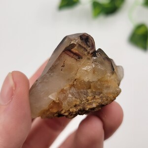 Orange River Hematite Included Quartz Cluster. 100% Natural. Hematite Phantom.