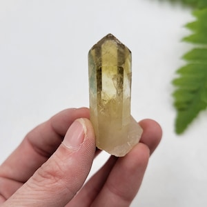 Citrine Point. Phantom Citrine. 100% Natural. Raw Termination. Madagascar.