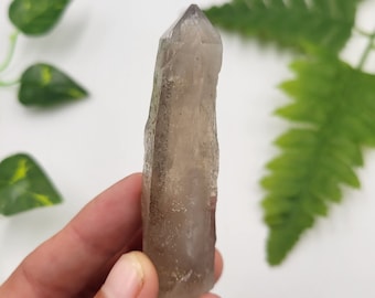 Smoky Quartz Point from Nigeria. 100% Natural Coloring. Rare Smoky Quartz. Jos Plateau, Nigeria. Smoky Quartz Termination.