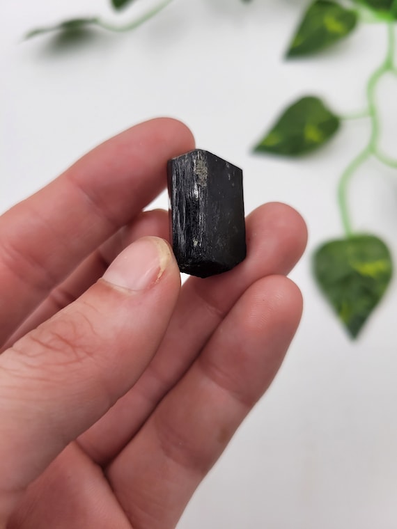 Double Terminated Black Tourmaline. 100 Natural Fomation. Brazilian Black Tourmaline. Brazil. Etsy Canada