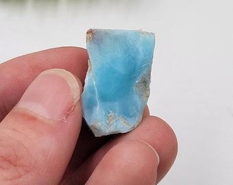 Raw Larimar Slab. Blue Larimar. 100% Natural Mineral. Dominican Republic Larimar.