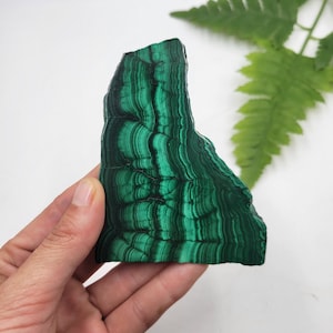 Große Malachit Platte. 100% Natürliches Mineral. Poliert. Hochwertige Malachit Platte.
