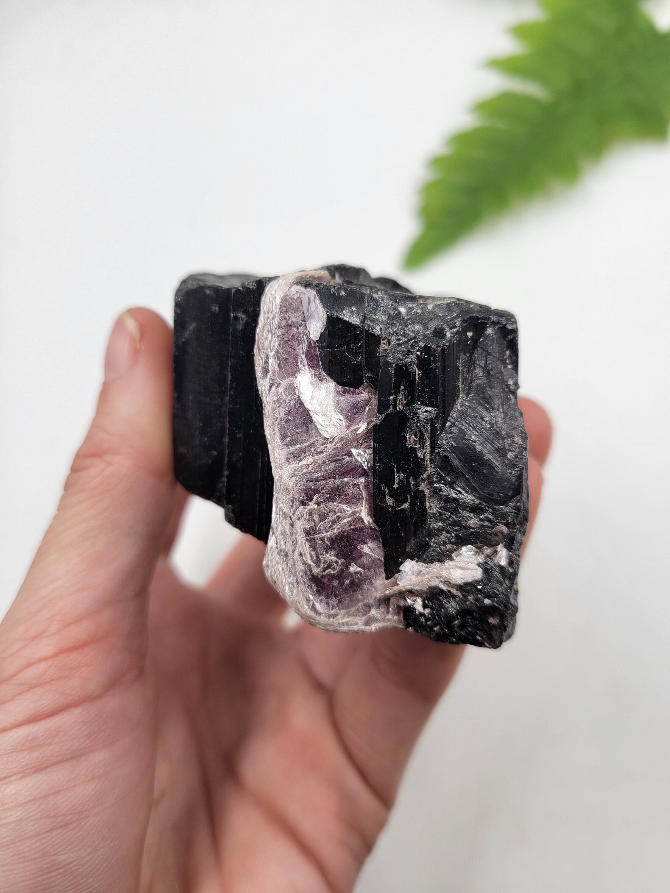 Black tourmaline with lepidolite deals