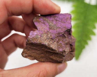 Amostra de Purpurita da Namíbia. Cristal de Purpurita Bruta. Mineral Purpurita Bruto. Formação 100% Natural.