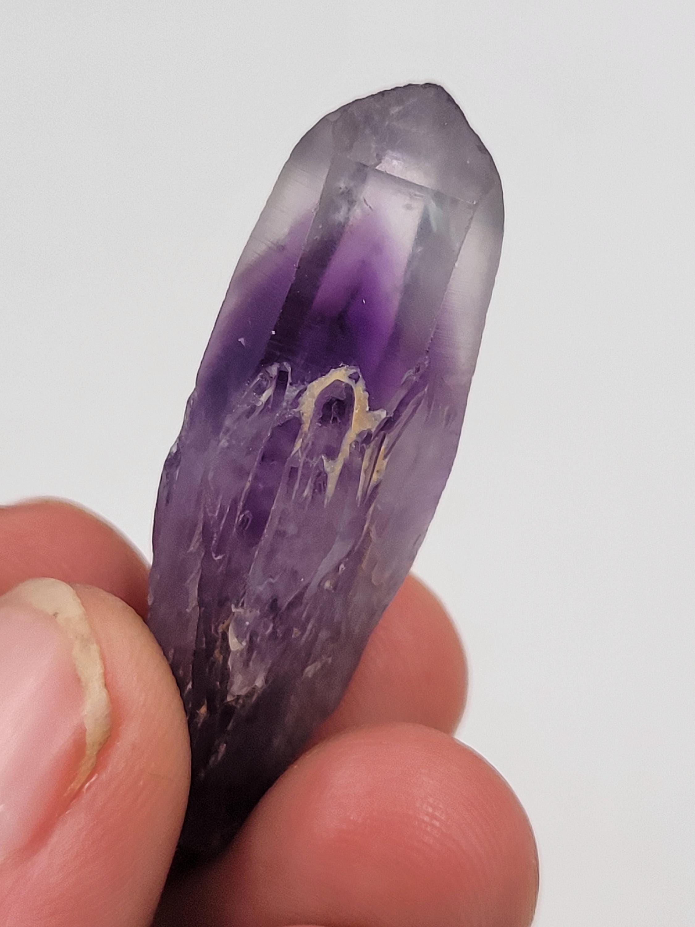 Tutu Cliffs Amethyst Natural Point. Nigeria. Nigerian Amethyst