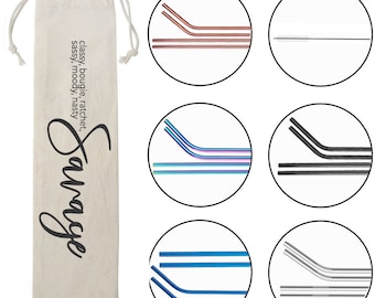 Savage Zitat Geschenke, Top-Metallstroh-Sets, Reisestrohhalme, Regenbogenstrohhalme, Umweltfreund-Geschenkideen, recycelter Weihnachtsstrumpf Stuffer, edel, Bougie