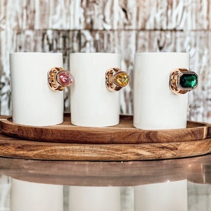 Ringmok, unieke koffiemokken voor vrouwen, witte keramische mokken met ringhandvat, Too Glam-cadeau, koffiemok met design + glamourcitaten, luxe mok