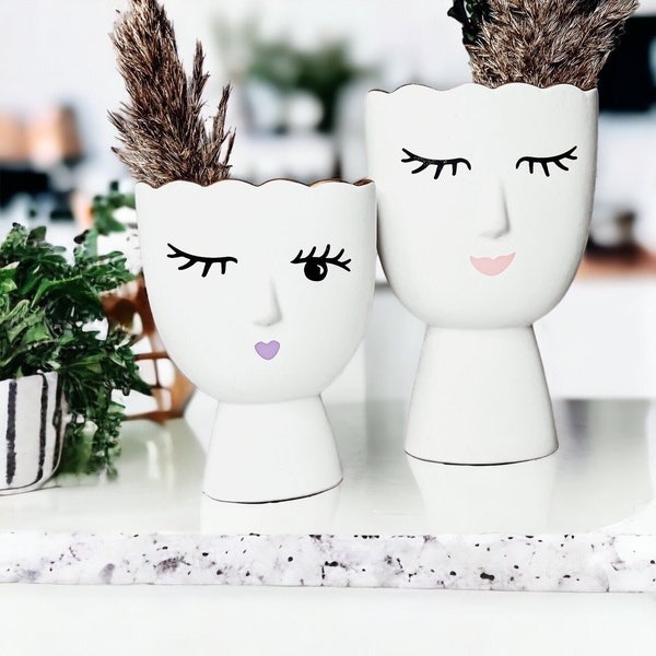 Vases With Faces Etsy