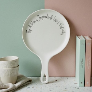 Spoon Rest Ceramic Set, Spoon Rests For Kitchen With Wooden Spoon, Spoon Rest for Stove Gift Set, Handmade Black Pan Spoon Rest Pottery Sets