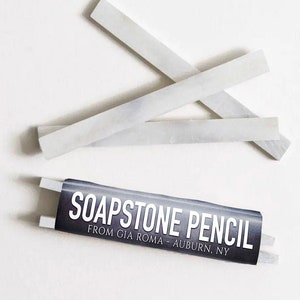 Soapstone Pencils, Natural Chalk for your Chalk Slate Cheese Boards or Slate Coasters, XL Chalk, 5 Piece Soapstone Pencil Set, natural Chalk