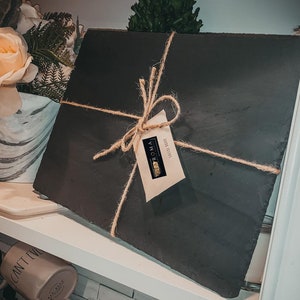 Slate Serving Board, Large Slate Serving Tray, Natural Slate Cheese Boards & Platter, Unique Kitchen Gift, Natural Kitchen Trays, Chalkboard