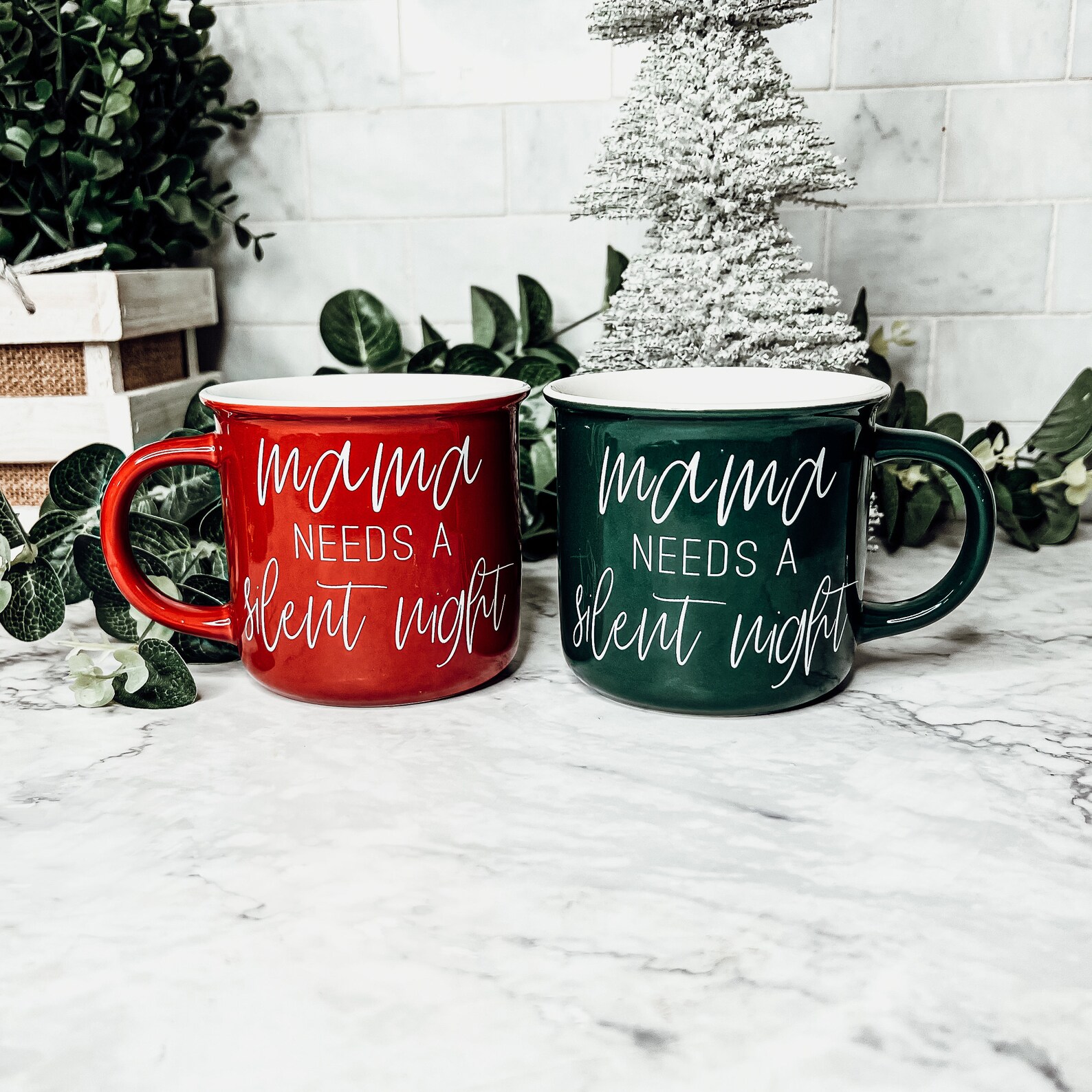 Christmas Coffee Mug Set Unique Coffee Mugs for Her Funny Etsy