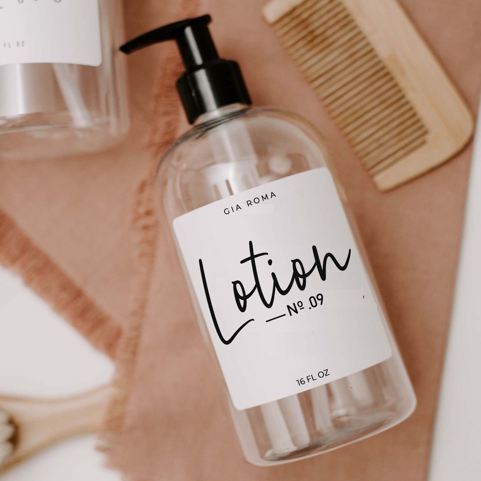 Lotion Dispenser Bottles Black Label Farmhouse Inspired Etsy