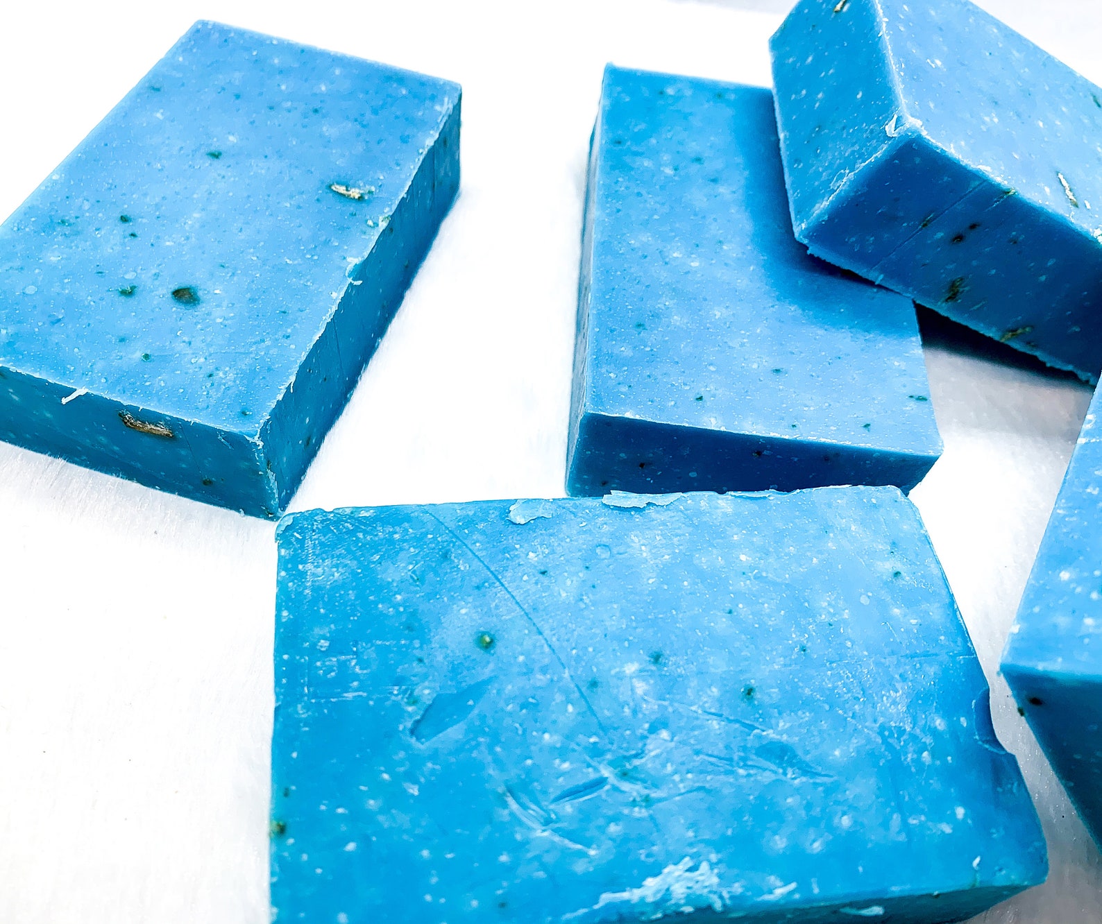 Blue Soap Favor Large Blue Soaps Bondi Breeze Natural Soap Etsy
