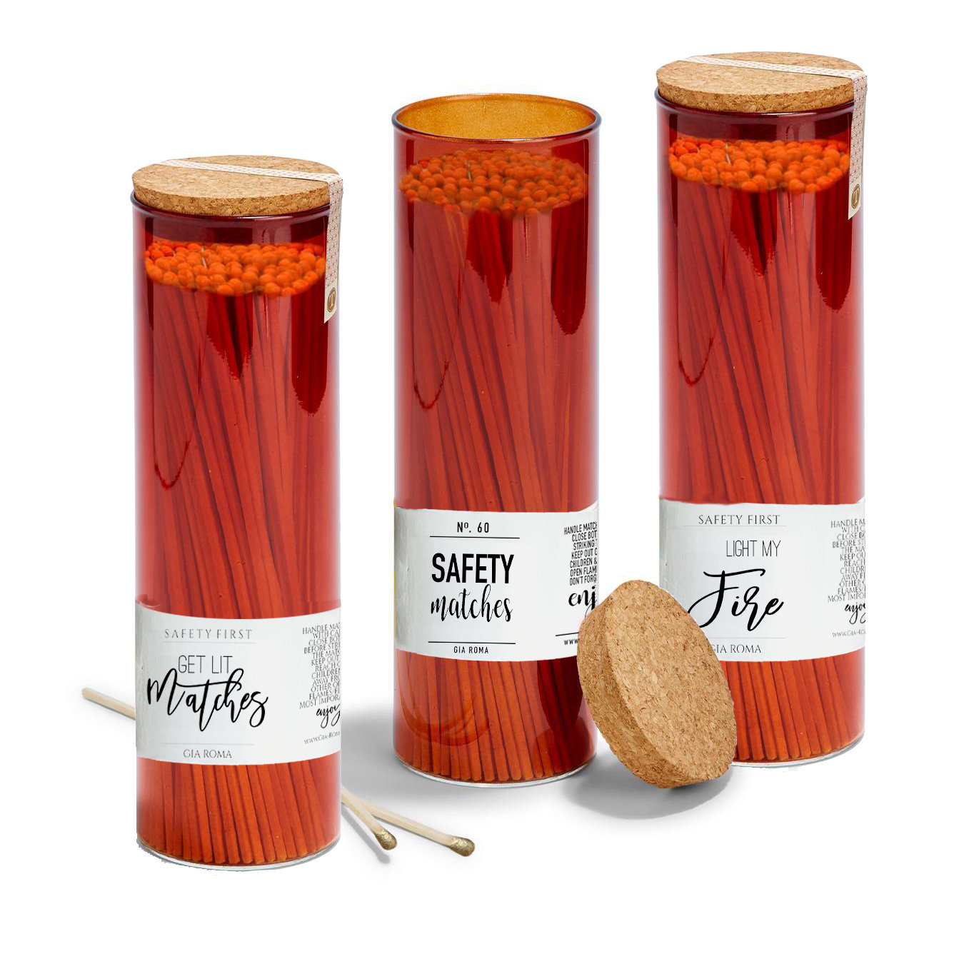 Matches in a Bottle With Striker Oversized Matches Striker Etsy UK