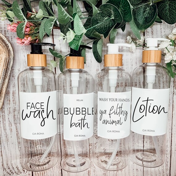 Face Wash Reusable Bottles Bubble Bath Dispenser Bottles Etsy