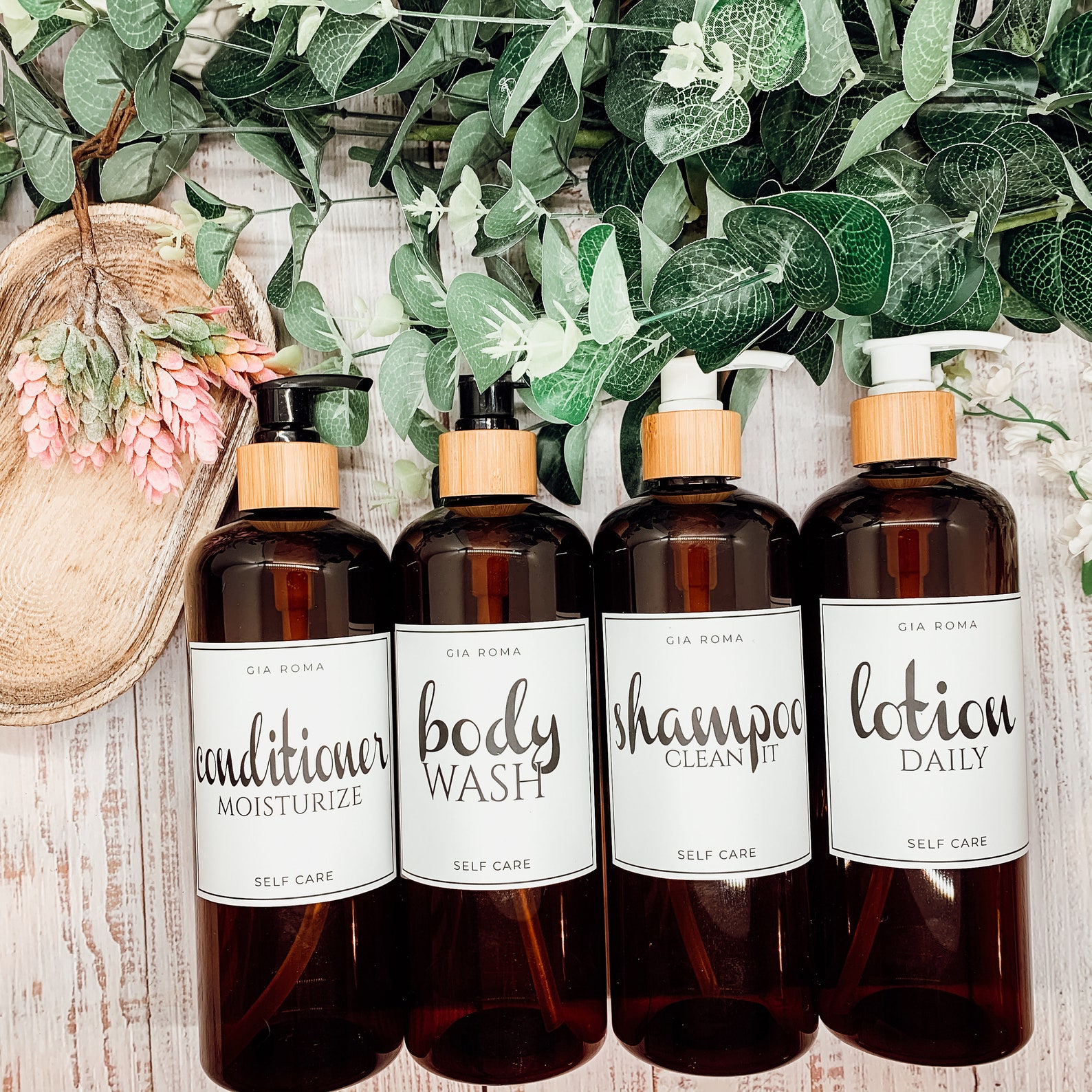 Amber Hand Soap Bottle Soap Refill Bottles Modern Simplistic Etsy