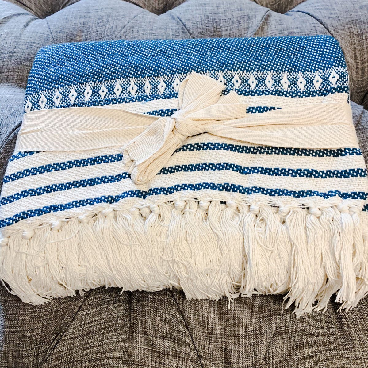 Waverly Woven Luxury Blankets Our Top Selling Blanket Denim Etsy