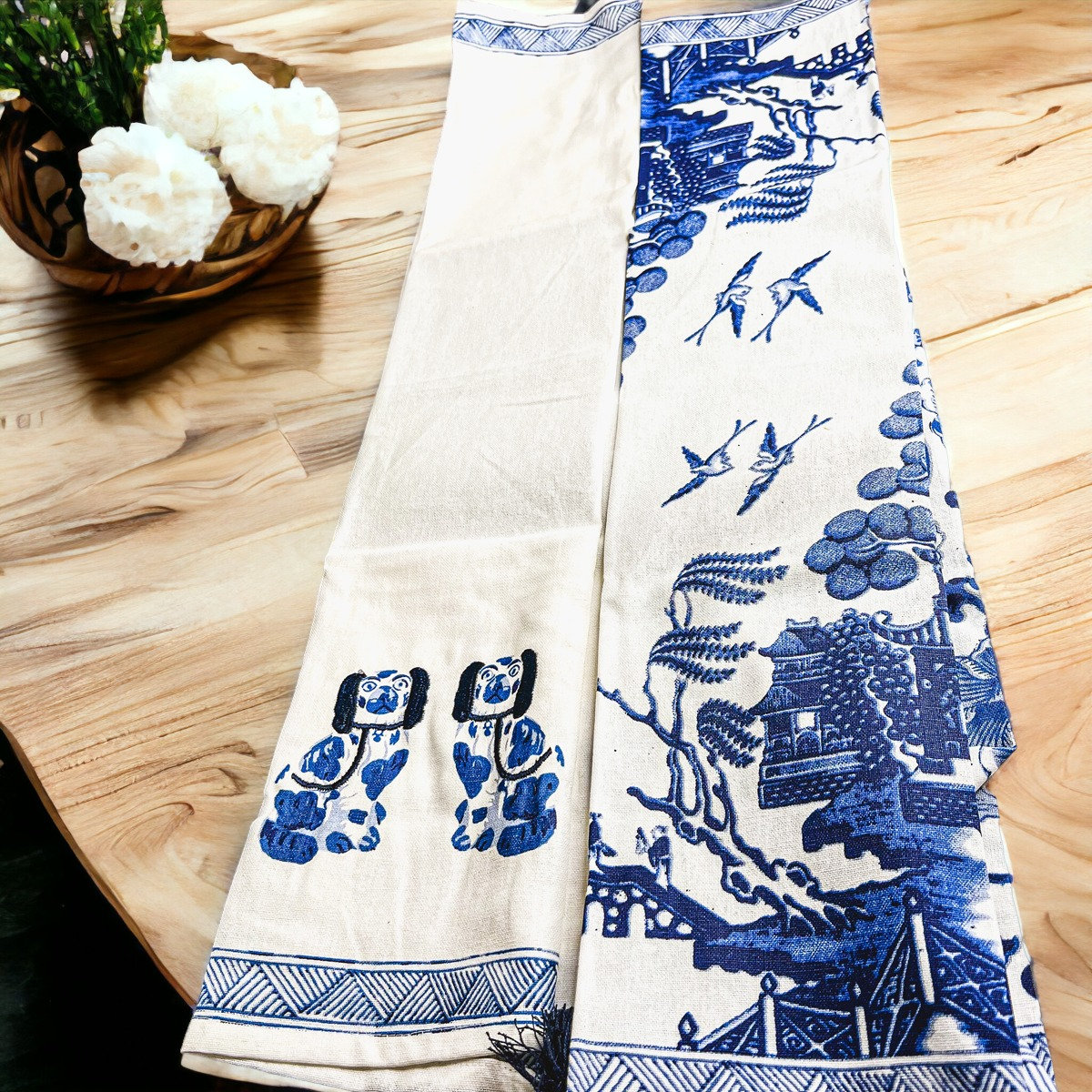 FILU Confezione da 8 strofinacci azzurro/bianco a righe (colore e design a scelta), 45 x 70 cm, asciugamani da cucina di alta qualità in 100% cotone