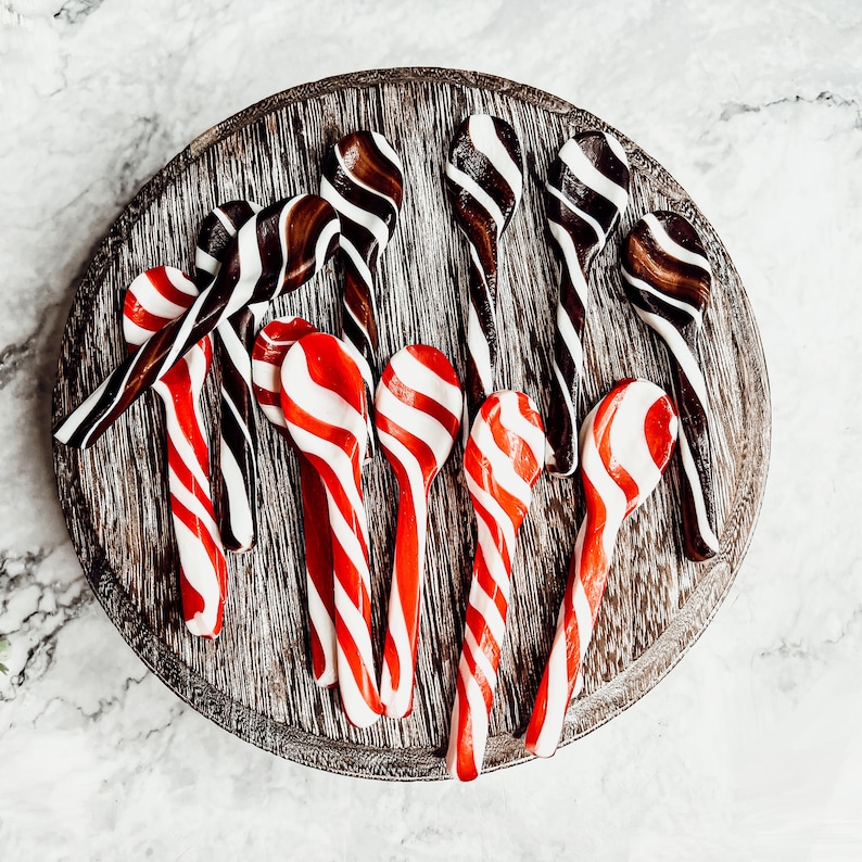 Christmas Spoons Edible Candy Spoons in 3 Flavor Choices Etsy