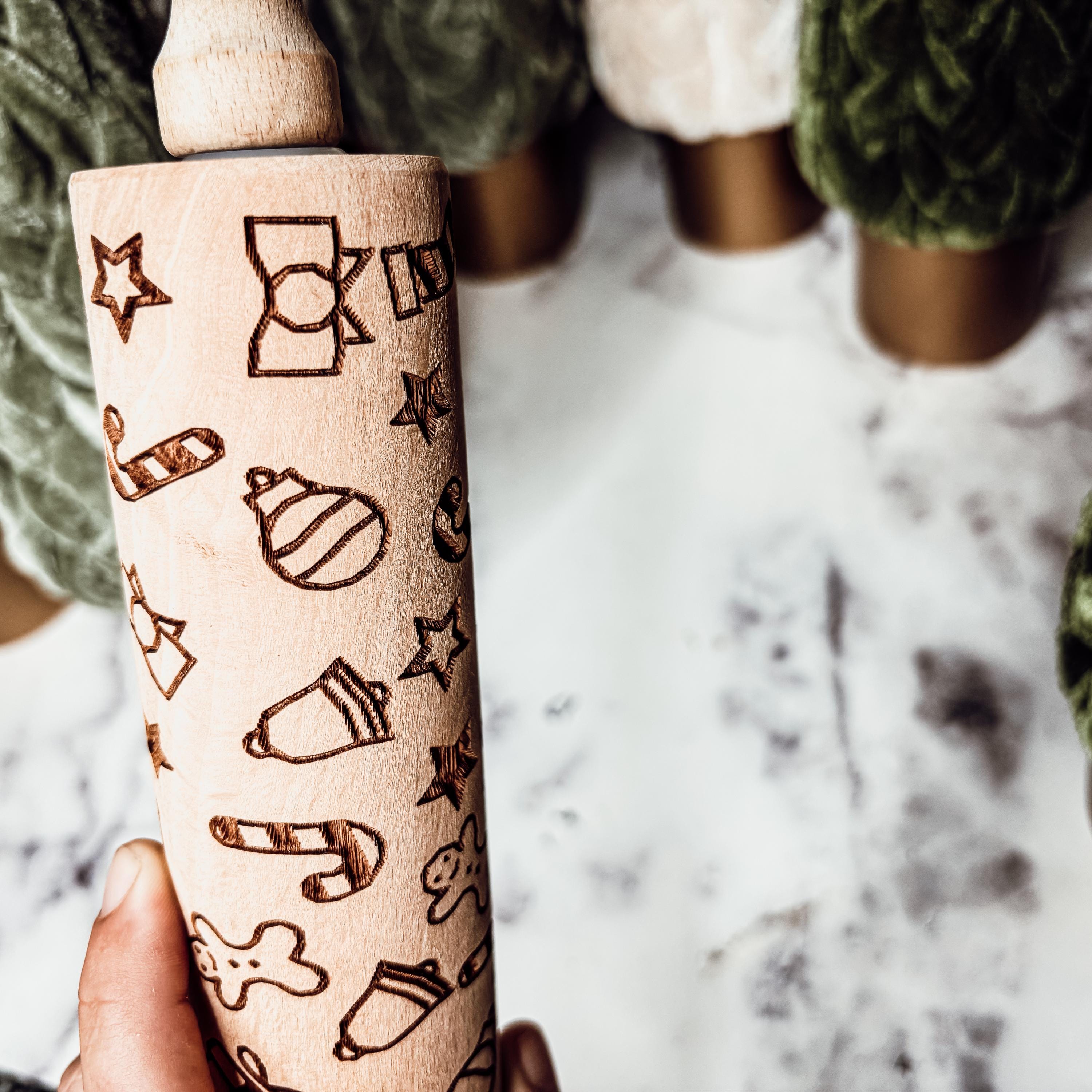 Mattarello Gingerbread House per biscotti - Grande - L'Antico e il Nuovo