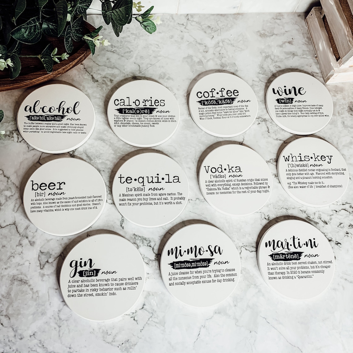 Funny Dictionary Definition Coasters Hilarious Housewarming & Etsy