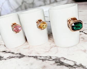 Setzen Sie einen Ring darauf Tasse, einzigartige Kaffeetassen für sie, positive Glamour Zitat Tassen, Glam Tassen, einzigartige Geschenke für sie, limitierte Auflage, Too glamTo