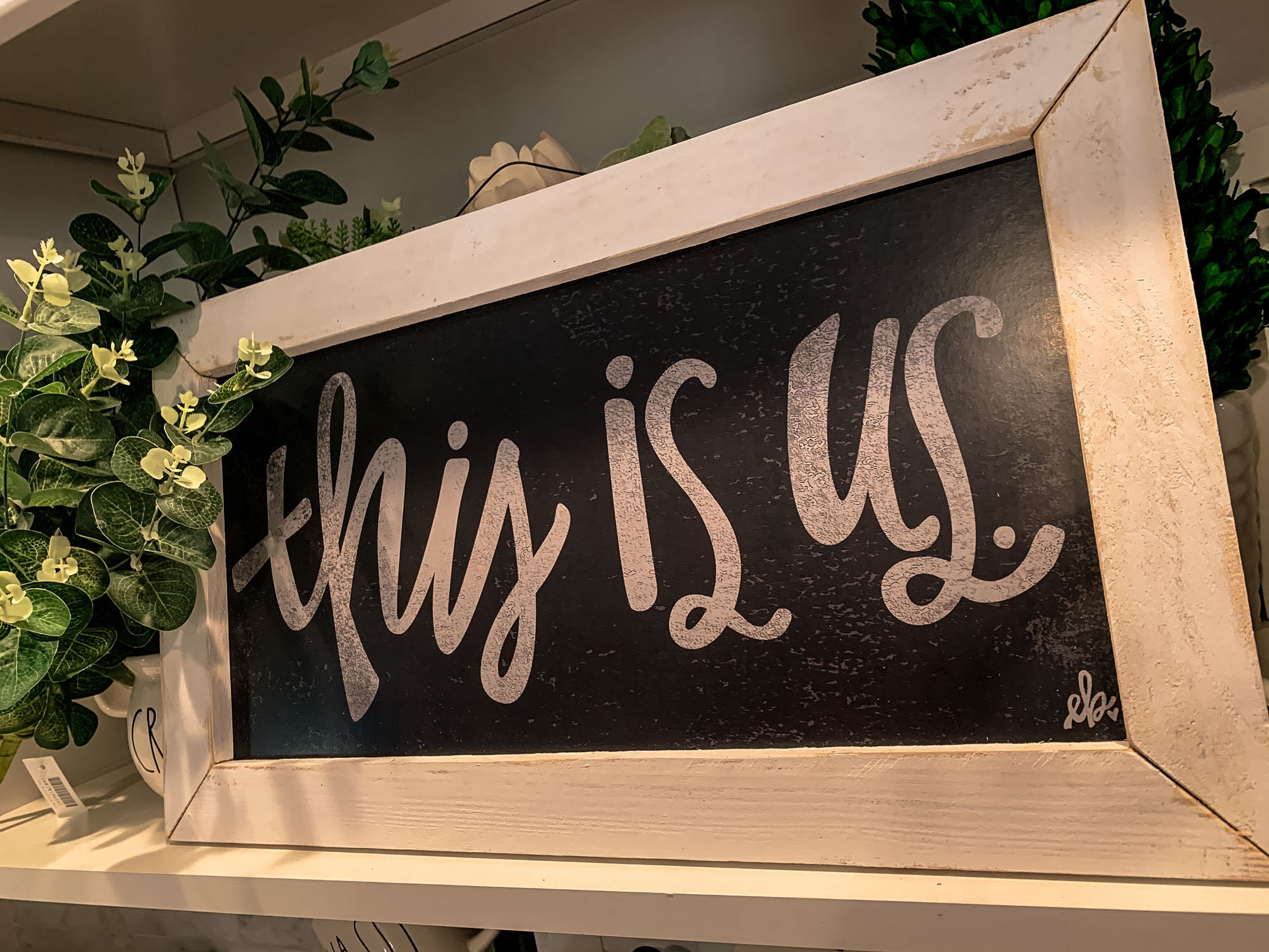 This Is Us Wooden Framed Sign Black This Is Us Sign With Etsy