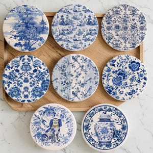 骨董Blue Willowブルーウィロー円形1枚楕円形4枚計5枚セット食器陶磁器 ブルーウィロー陶磁器 - Etsy 日本