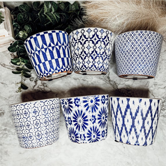 urn planter pots Buy Smooth Finished Urn Planter Set of 2 Falling Aqua