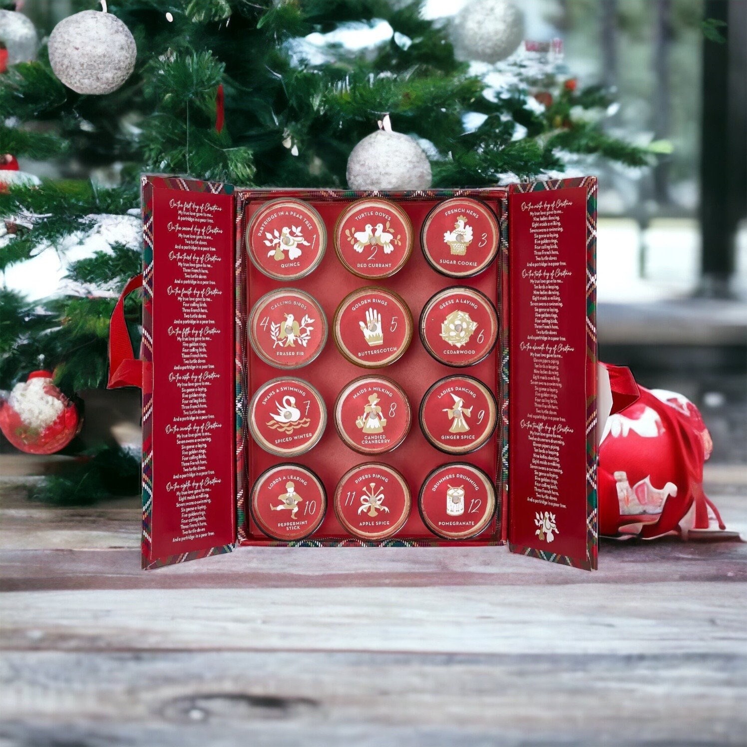 Candle Advent Calendar Gift Box 12 Days of Christmas Candle -   Advent  calendar gifts, Kitchen christmas gifts, Candle advent calendar