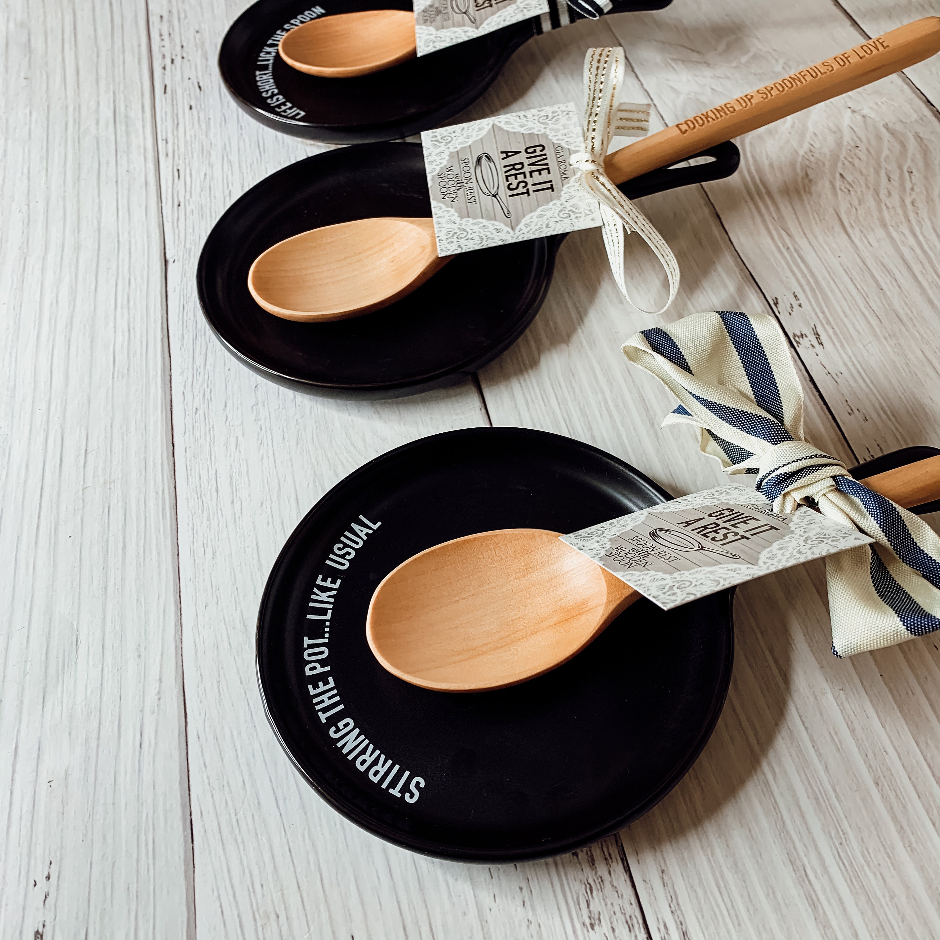 Cuchara hecha a mano descansa con cotizaciones lamer la | Etsy