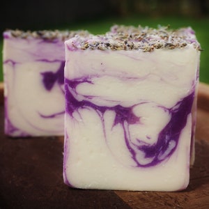Lavendel Vanille LG, Lavendel Seife, Vanille Botanische Seifen, Bunte Luxus Seife, Lila Seife, Bio Seife, Handgemachte Seife