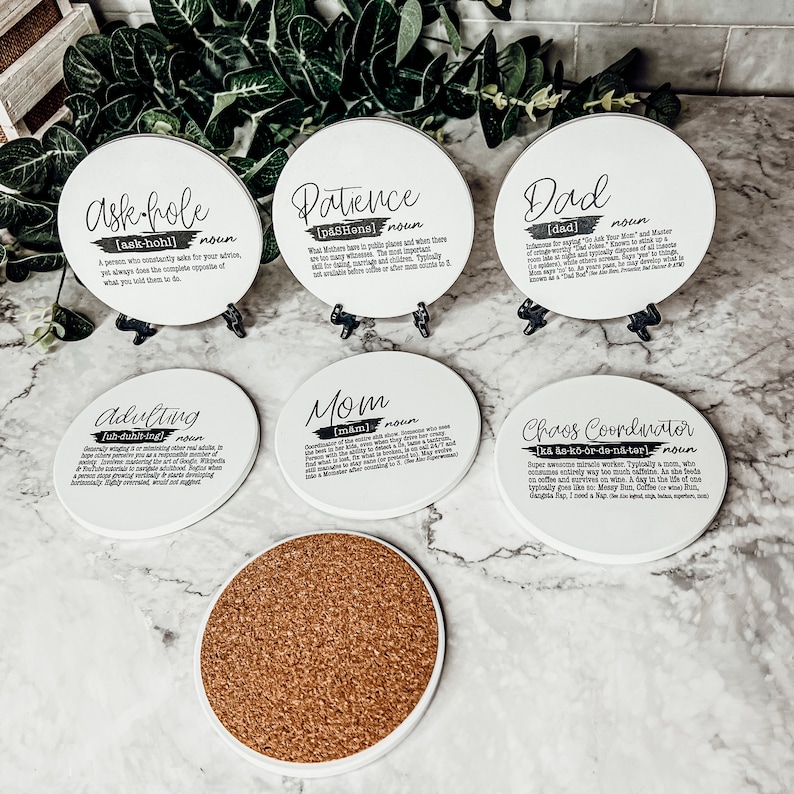 Funny Dictionary Definition Coasters Hilarious Housewarming & Etsy