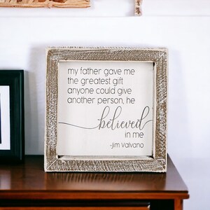 Meaningful Dad Gift Ideas, Wood Signs with Sayings for Dad, Heartfelt Fathers Day Gifts or Dads Bday, Gift for Dad From Kids, Dad Quote Sign