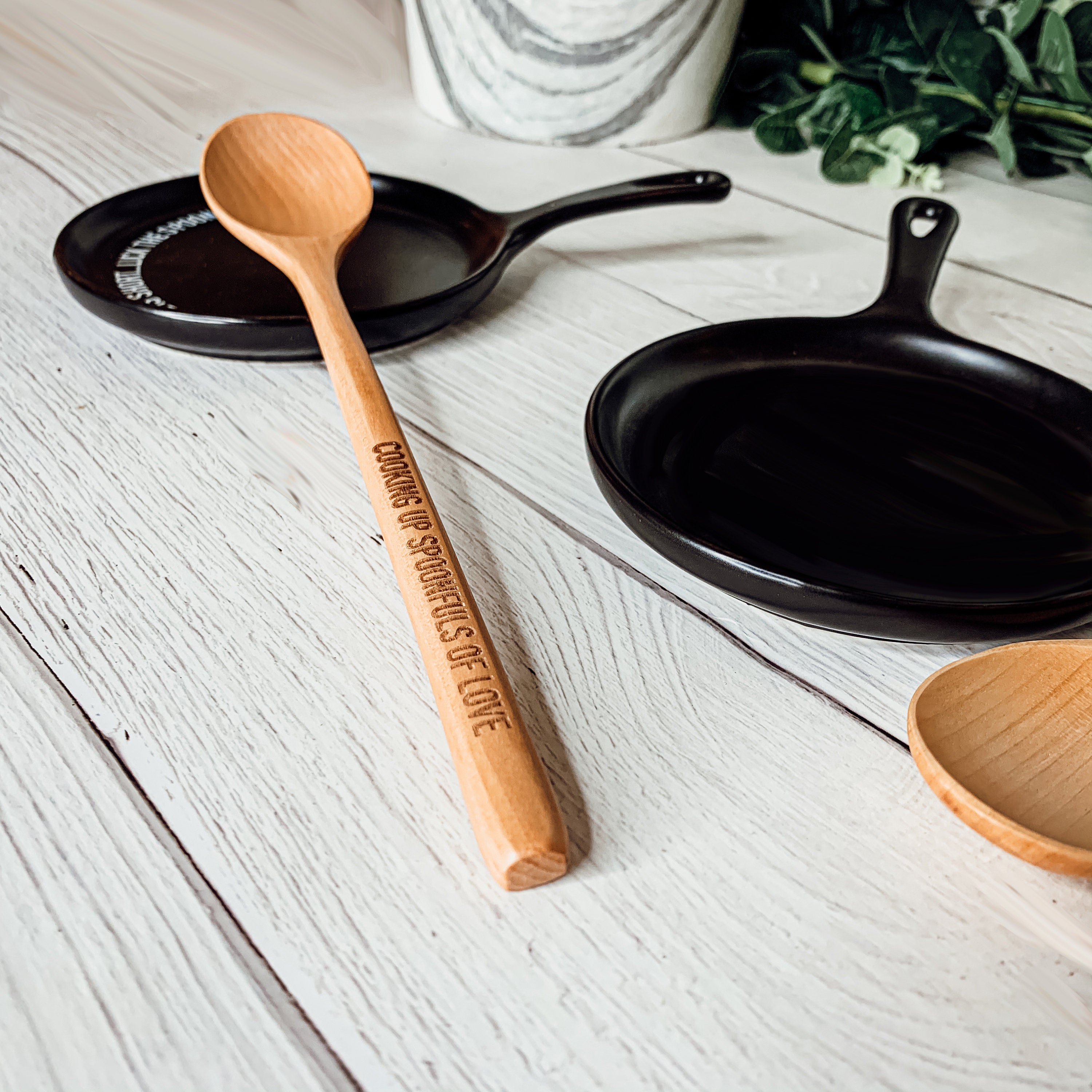 Cuchara hecha a mano descansa con cotizaciones lamer la | Etsy