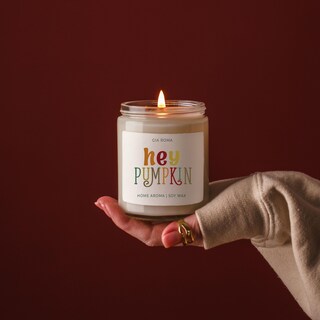 Set Di 4 Candele Profumate Autunnali In Barattolo 200ml - Soia, Fragranze: Hello Fall, Zucca Spezie, Sidro Di Mele, Cioccolata Calda