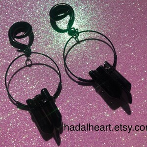 Faux Onux Crystal Witchy Ear Weights 2g