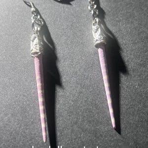 Striped Tiger Sea Urchin Spine Standard Pierced Earrings