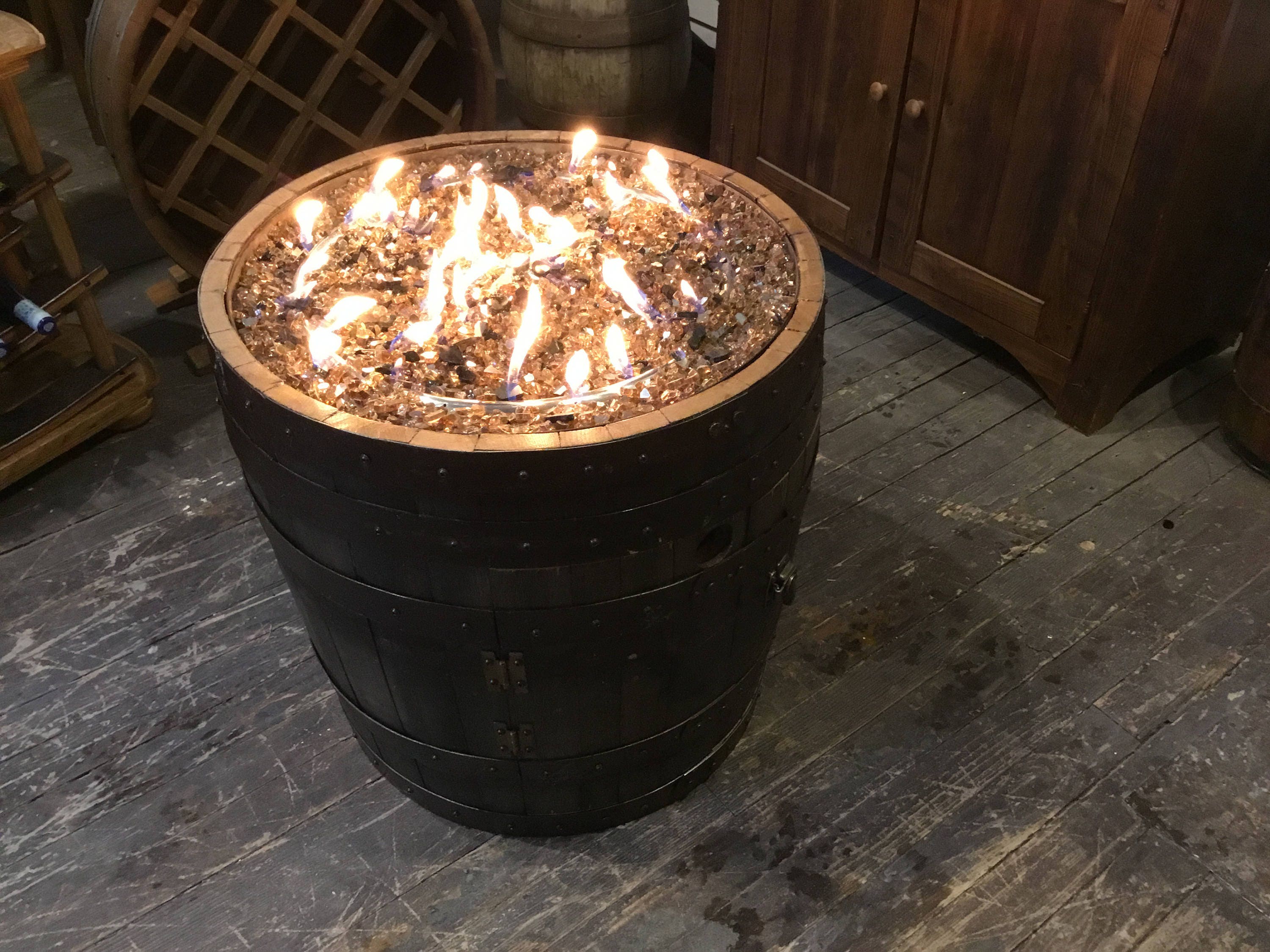 3 galvanized wine barrel rings 23 inches across 2 inches tall Etsy