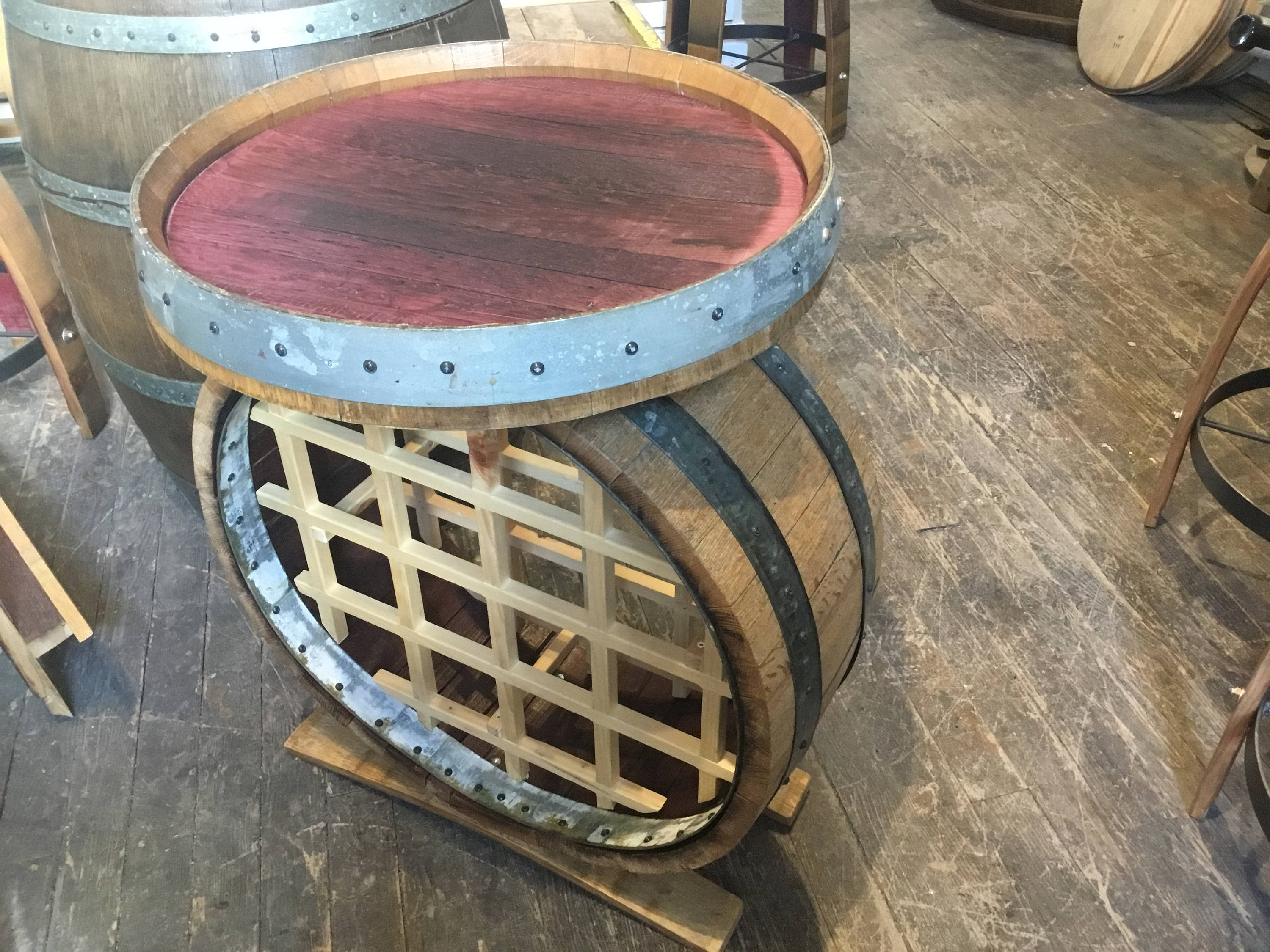 3 galvanized wine barrel rings 23 inches across 2 inches tall Etsy
