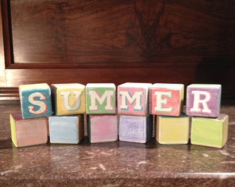 Block Letters,Decorate for Winter, Spring, Summer or Fall, Table Decor, Mantle  Decor, Seasonal Decor